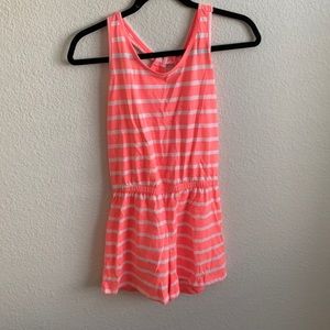 Girls striped romper